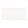 vidaXL Voile d'ombrage PEHD Rectangulaire 2 x 4 m Blanc