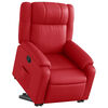 vidaXL Fauteuil inclinable Rouge Similicuir