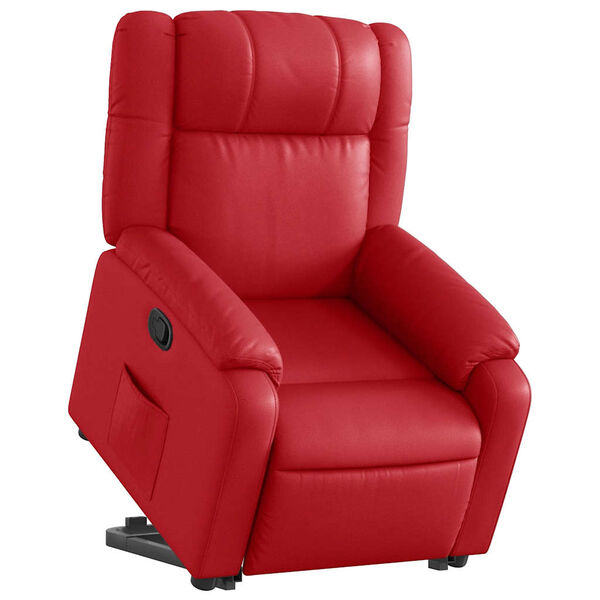 vidaXL Fauteuil inclinable Rouge Similicuir