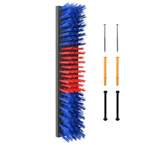 vidaXL Brosses pour le bétail Rouge et bleu 50 x 10 x 6.5 cm