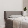 vidaXL Oreille de t&ecirc;te de lit Taupe 40 x 23 x 6 cm tissu