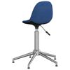 vidaXL Chaise pivotante de bureau Bleu Tissu