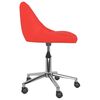 vidaXL Chaises pivotantes &agrave; manger lot de 4 rouge similicuir