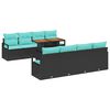 vidaXL Ensemble de canap&eacute; de jardin 9 pc 8-Nombre de places