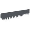 vidaXL Bordure de Pelouse 20 pcs 103 x 20 cm m&eacute;tal Anthracite