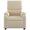 vidaXL Fauteuil de massage inclinable cr&egrave;me tissu