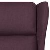 vidaXL Fauteuil de massage Violet Tissu