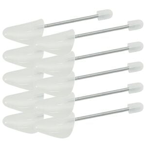 vidaXL Embauchoirs 5 paires blanc EU 35-38 plastique