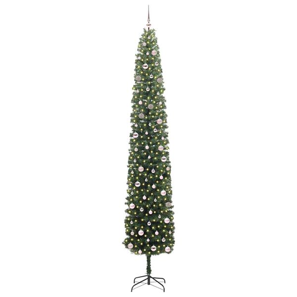 vidaXL Sapin de No&euml;l artificiel Vert 300 cm PVC et acier et plastique