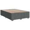vidaXL Sommier &agrave; lattes de lit avec matelas Gris fonc&eacute; 140x190cm Tissu