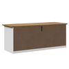 VidaXL Banc de couloir BODO blanc et marron 114x40x45 cm