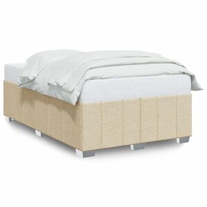 vidaXL Cadre de lit sans matelas cr&egrave;me 120x200 cm tissu