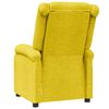 vidaXL Fauteuil inclinable Jaune Tissu