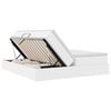 vidaXL Lit avec rangement et matelas avec matelas Blanc 200 x 200 cm