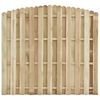 vidaXL Panneau de cl&ocirc;ture Bois de pin impr&eacute;gn&eacute; 180x(155-170) cm