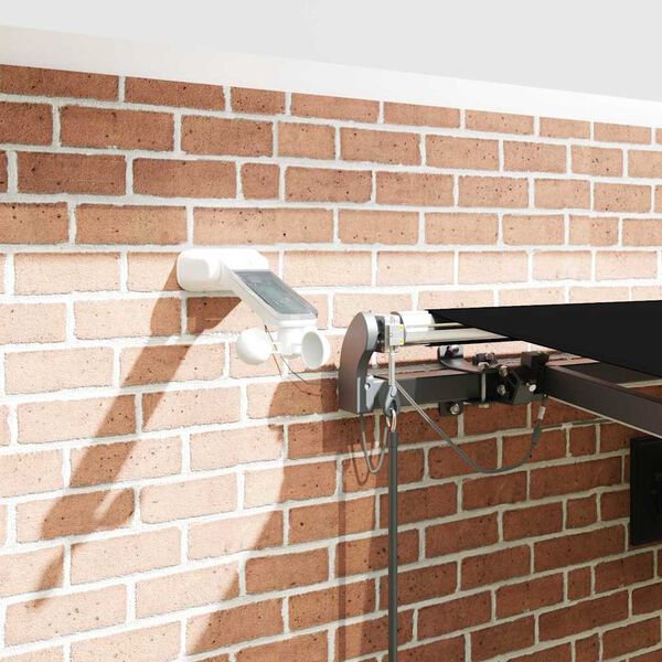 vidaXL Tissu de auvent avec Noir 450 &times; 350 cm Polyester