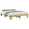 vidaXL Cadre de lit sans matelas 160x200 cm bois massif de ch&ecirc;ne