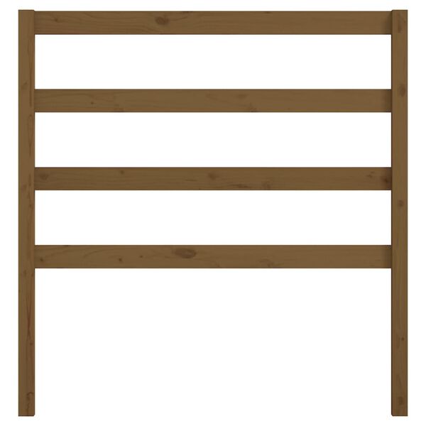 vidaXL T&ecirc;te de lit Marron miel 96x4x100 cm Bois massif de pin