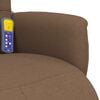 vidaXL Fauteuil inclinable de massage avec repose-pieds marron tissu