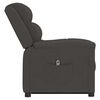 vidaXL Fauteuil gris fonc&eacute; velours