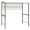 vidaXL Belv&eacute;d&egrave;re avec toit 220x110x200 cm Cr&egrave;me