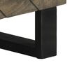 vidaXL Meuble TV noir 80x33x46 cm bois massif de manguier