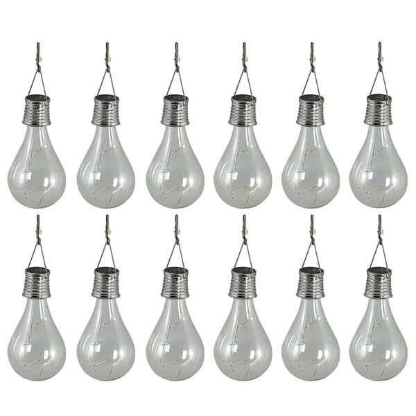 Luxform Lampe LED solaire de jardin 12 pcs Transparent 95220