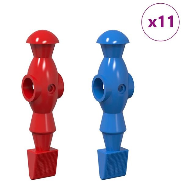 vidaXL Joueurs de table de football 22 pcs Bleu et Rouge