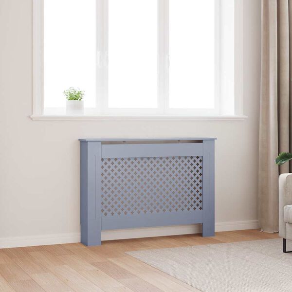 vidaXL Cache-radiateur anthracite 112x19x81,5 cm MDF