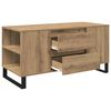 vidaXL Table basse Ch&ecirc;ne artisanal 102 x 44,5 x 50 cm