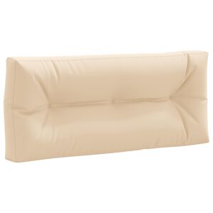 vidaXL Coussin de dossier de palette VIANEN 100 % polyester Cr&egrave;me