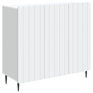 vidaXL Buffet Blanc 89 x 34,5 x 82 cm Bois d'ing&eacute;nierie