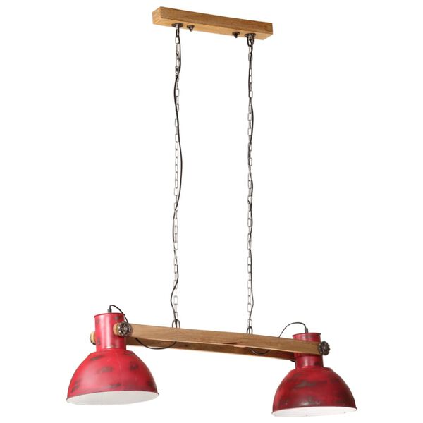 vidaXL Lampe suspendue 25 W rouge délavé 85x28x109 cm E27