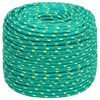 vidaXL Corde utilitaire polyvalente 8 mm 500 m Vert PP