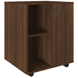 vidaXL Armoire roulante Ch&ecirc;ne marron 60x53x72 cm Bois d'ing&eacute;nierie