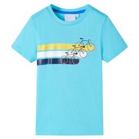 T-shirt pour enfants avec manches courtes aqua 92
