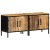 vidaXL Cabinet de chevet 2 pcs Marron et Noir 50 x 30 x 45 cm