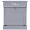 vidaXL Armoire &agrave; chaussures Gris 50 x 28 x 58 cm Bois de Paulownia