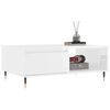 vidaXL Table basse blanc brillant 90x60x35 cm bois d'ing&eacute;nierie