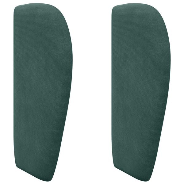 vidaXL Oreille de t&ecirc;te de lit Vert 40 x 23 x 6 cm Velours