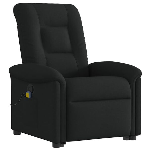 vidaXL Fauteuil de massage inclinable Noir Tissu