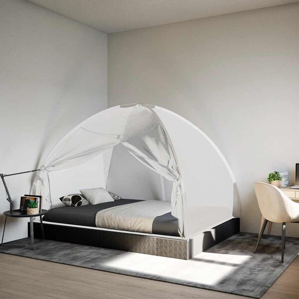 vidaXL Moustiquaire mongole avec portes 220 maille blanc 200x150x140cm