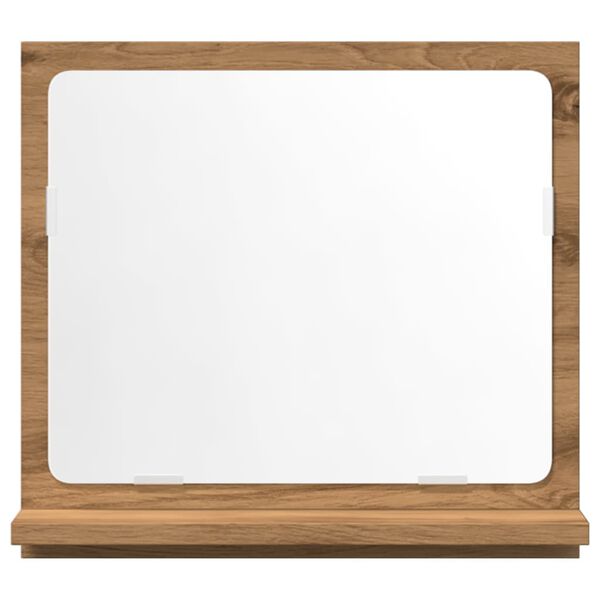 VidaXL Armoire à miroir de salle de bain chêne artisanal 40x11x37 cm