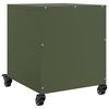 vidaXL Tables de chevet 2 pcs vert olive 36x39x43,5 cm acier
