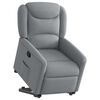vidaXL Fauteuil inclinable Gris clair Tissu