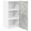 vidaXL Armoire suspendue Gris b&eacute;ton et Blanc 40 x 31 x 80 cm