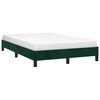 vidaXL Cadre de lit sans matelas vert fonc&eacute; 120x190 cm velours