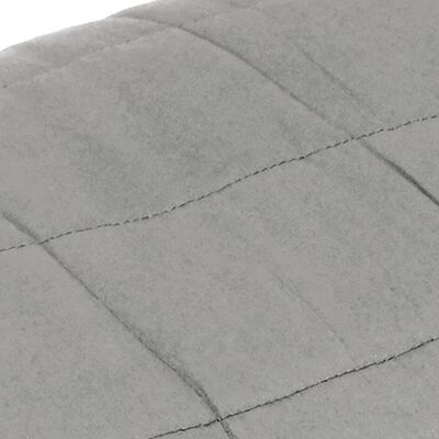 vidaXL Couverture lestée Gris 135x200 cm 6 kg Tissu