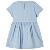 Robe pour enfants à volants bleu doux 104