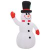 vidaXL Bonhomme de neige gonflable avec LED 120 cm
